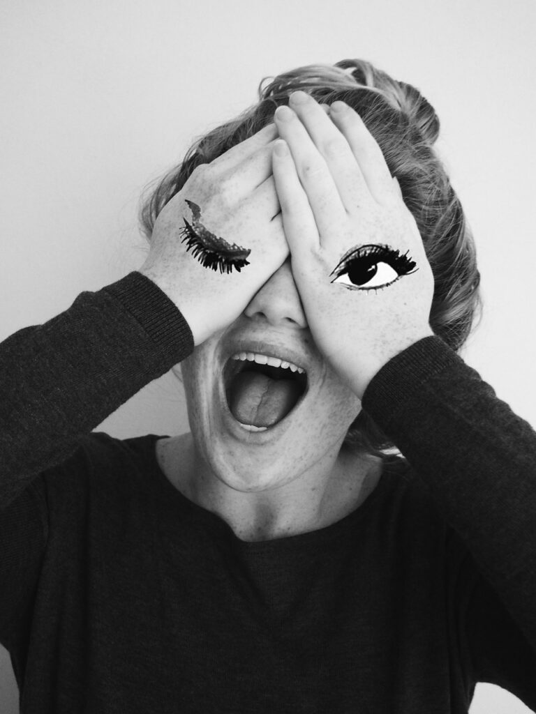 people, girl, hands, makeup, paint, eyes, mouth, gray eye, gray painting, gray makeup, gray paint, people, girl, mouth, mouth, mouth, mouth, mouth